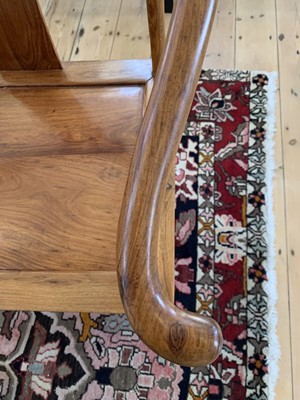 Lot 172 - A pair of Chinese huanghuali horseshoe armchairs, quanyi.