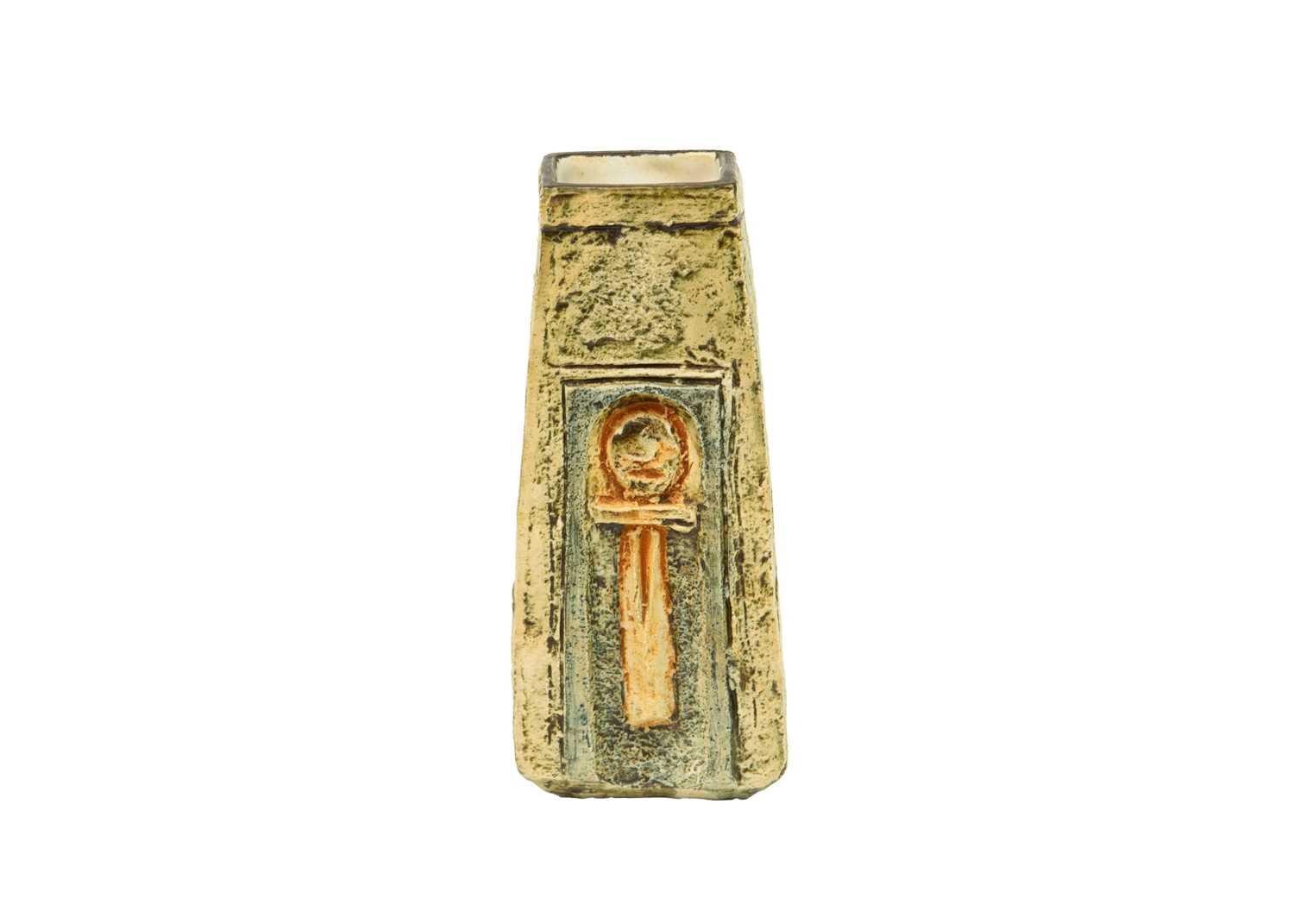 Lot 358 - A Troika coffin vase stickman type 1.
