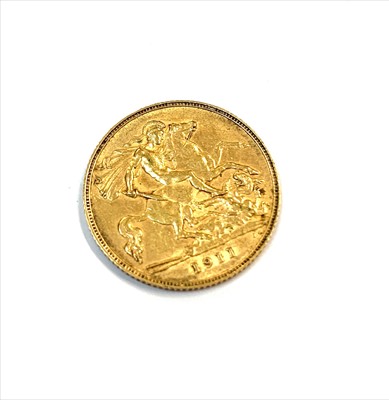 Lot 2480 - A half Sovereign 1911.