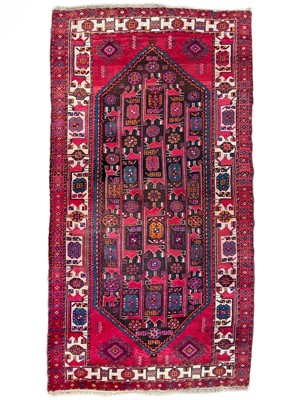 Lot 185 - A Hamadan carpet, North West Persia, mid 20th century.