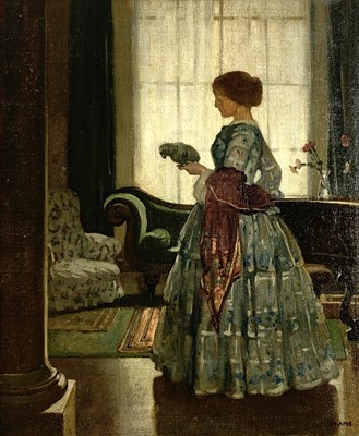 Lot 1033 - William Dacre ADAMS (1864-1951) Woman with a...