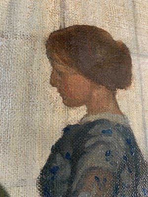 Lot 1033 - William Dacre ADAMS (1864-1951) Woman with a...