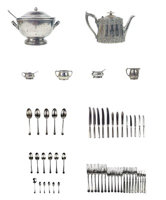 Lot 84 - New Zealand Shipping Co Mappin & Webb silver plated flatware, etc.