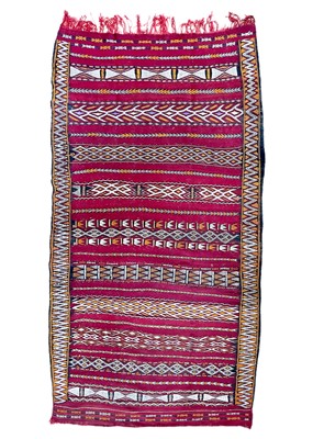 Lot 212 - A Moroccan kelim, mid 20th century.