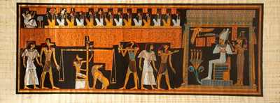 Lot 134 - A large Egyptian papyrus.