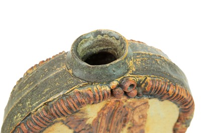 Lot 374 - Bernard Rooke (1938) large pottery wheel vase.