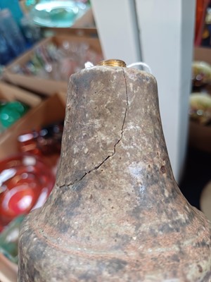 Lot 374 - Bernard Rooke (1938) large pottery wheel vase.
