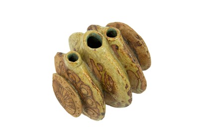Lot 374 - Bernard Rooke (1938) large pottery wheel vase.