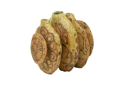 Lot 374 - Bernard Rooke (1938) large pottery wheel vase.