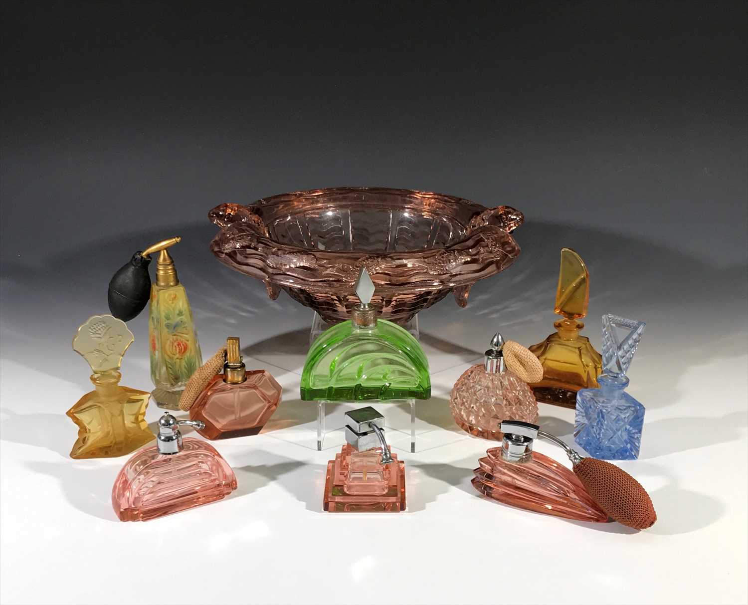 Lot 1008 A Collection Of Art Deco Period Coloured lot-1008-a-collection-of-art-deco-period-coloured