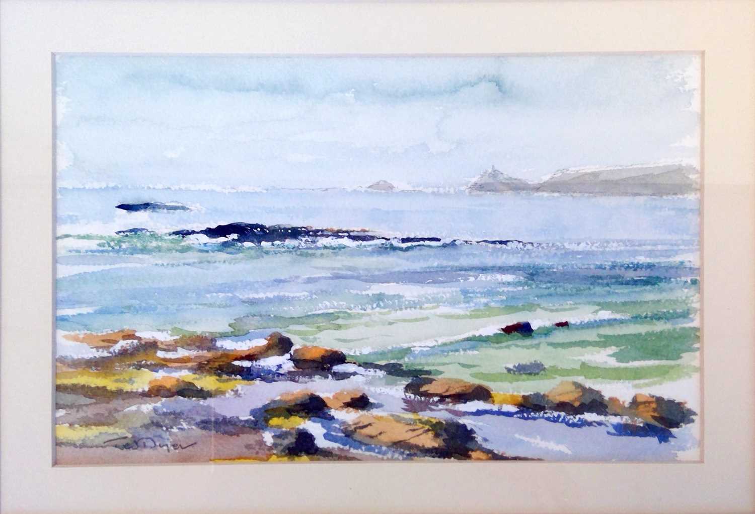 Lot 120 - Ted DYER (1940) 'Towards Cape Cornwall from...