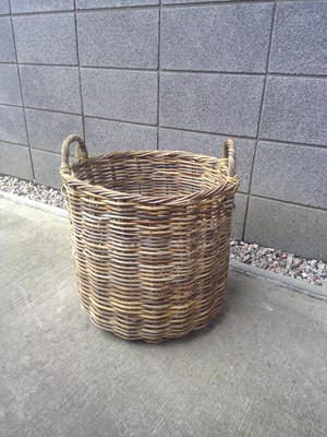 Lot 13 - A Wicker, Log Basket. The Basket measures 45cm...