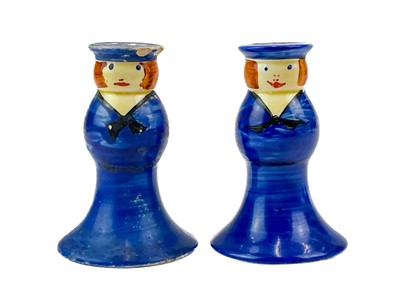 Lot 640 - A Clarice Cliff United Services pepper pot.