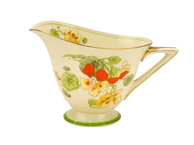 Lot 787 - A Royal Doulton Art Deco Nasturtium pattern part tea set.