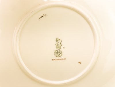 Lot 787 - A Royal Doulton Art Deco Nasturtium pattern part tea set.
