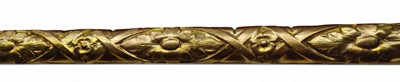 Lot 203 - A collection of five carved gilt-wood lancing pieces from an unknown ship.