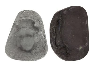 Lot 263 - Two Chinese duan stone ink stones, circa 1900.