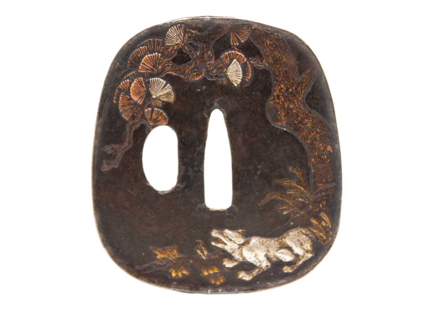 Fuichi Lot 266 - A Japanese fuichi and kashira, Edo period.