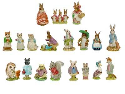 Lot 794 - A collection of 19 Beswick and Royal Albert Beatrix Potter figures.