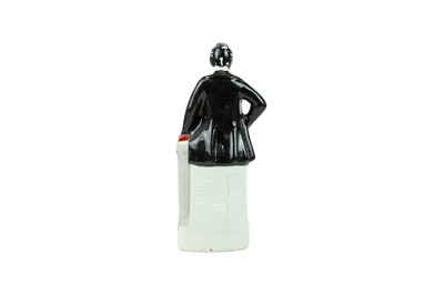 Lot 735 - A Victorian Staffordshire horse and foal spill vase.