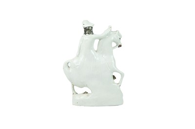 Lot 735 - A Victorian Staffordshire horse and foal spill vase.