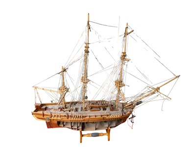 Lot 229 - A wooden model of HMS Bounty