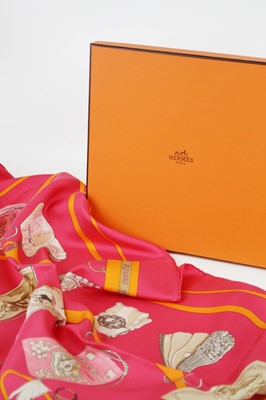 Lot 317 - HERMES - A Carnets de Bal silk printed scarf.