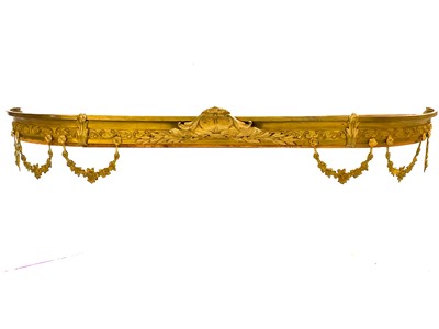 Lot 949 - A French brass bed canopy.