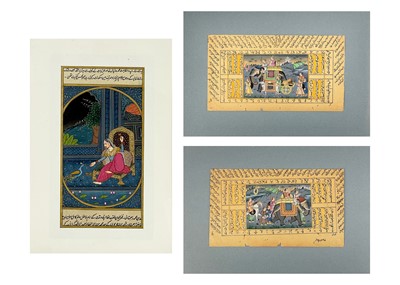 Lot 289 - A pair of Mughal School illuminated manuscripts.