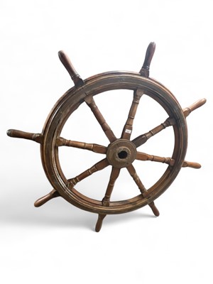 Lot 362 - A ships wheel