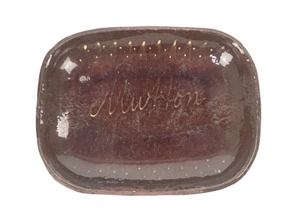 Lot 730 - An early slipware dish.