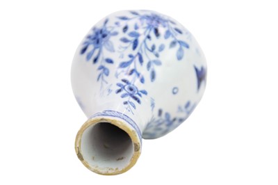 Lot 449 - A miniature 18th century Delft vase.