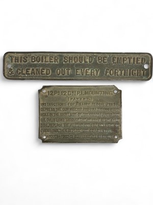 Lot 372 - Instruction plates