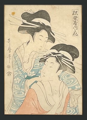 Lot 306 - Kitagawa Utamaro. Woodblock print. Edo period (1753-1806)