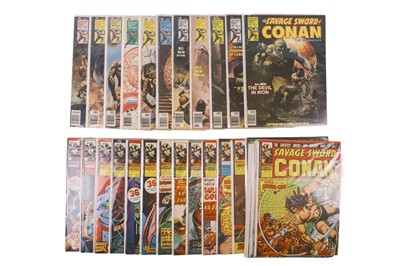 Lot 55 - Savage Sword of Conan comics weekly