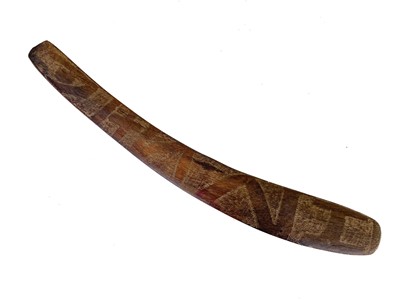 Lot 24 - A hardwood boomerang.