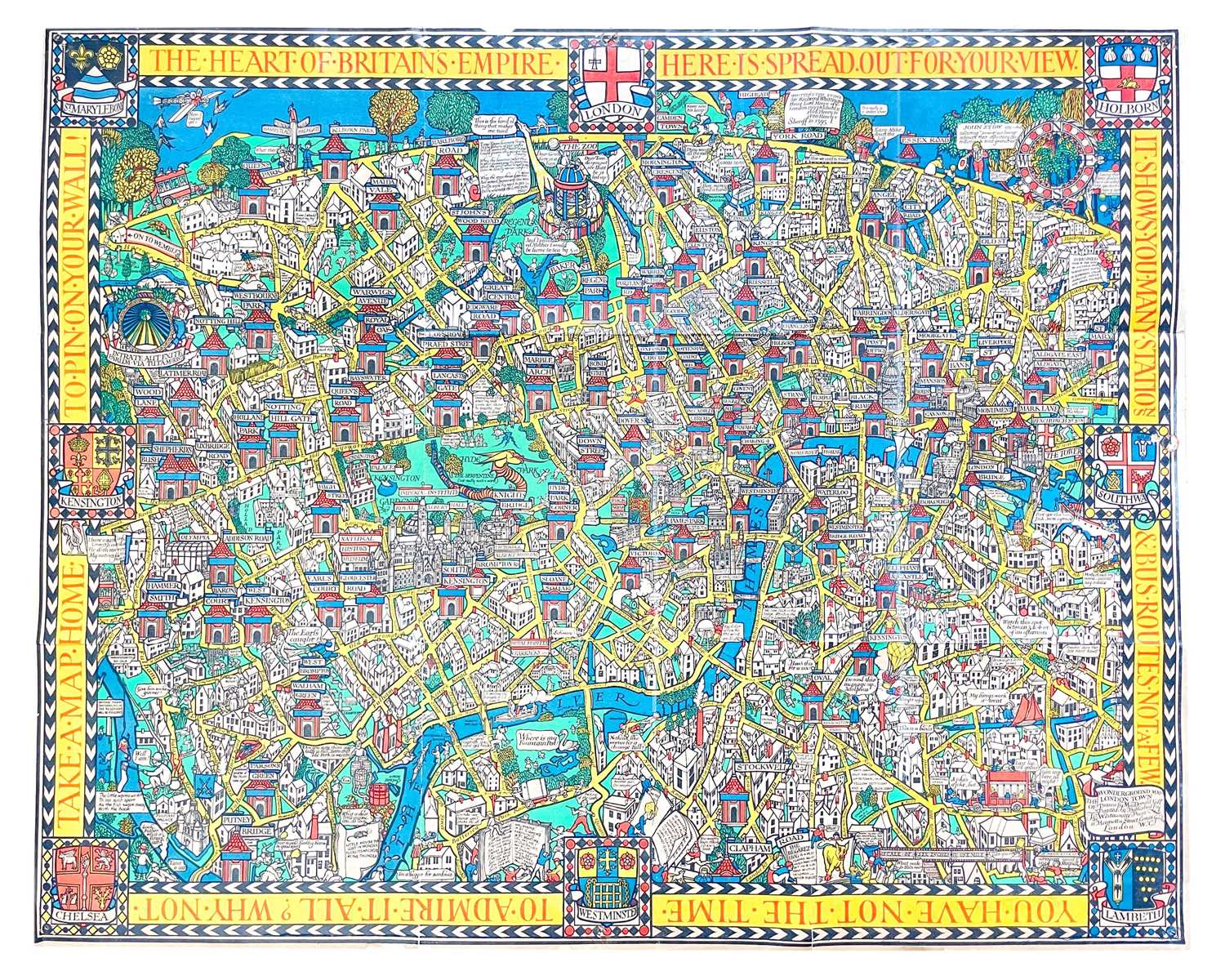 Lot (London Wonderground Map) MacDonald Gill