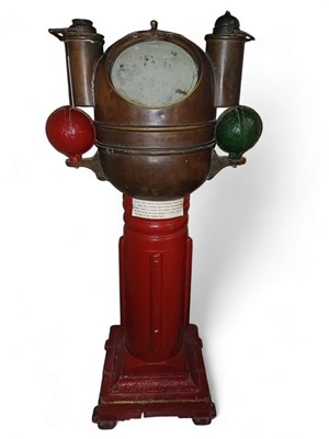 Lot 624 - A late 19th century binnacle.