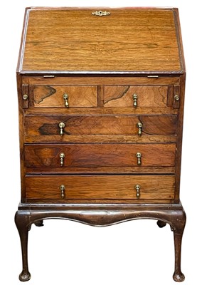 Lot 864 - A diminutive rosewood bureau.