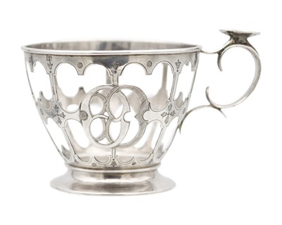 Lot 34 - A 19th-century Russian silver cup holder.