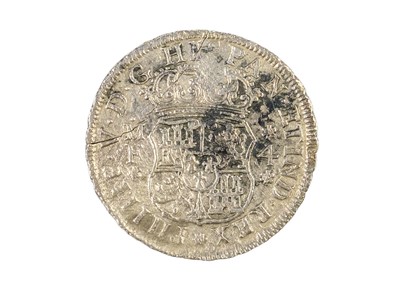 Lot 61 - A Silver Spanish Four Reales or Half Pillar Dollar, Mexico, 1740