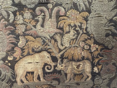 Lot 273 - A French tapestry, 19th century, of Persian design.