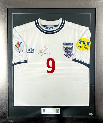 Lot 252 - Alan Shearer signed England shirt.