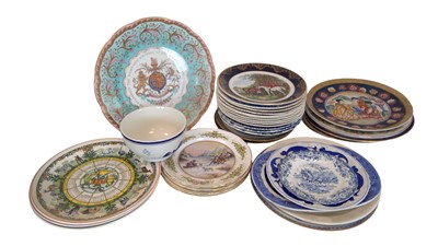 Lot 168 - Wedgwood calendar plates, Aynsley Chrismas...