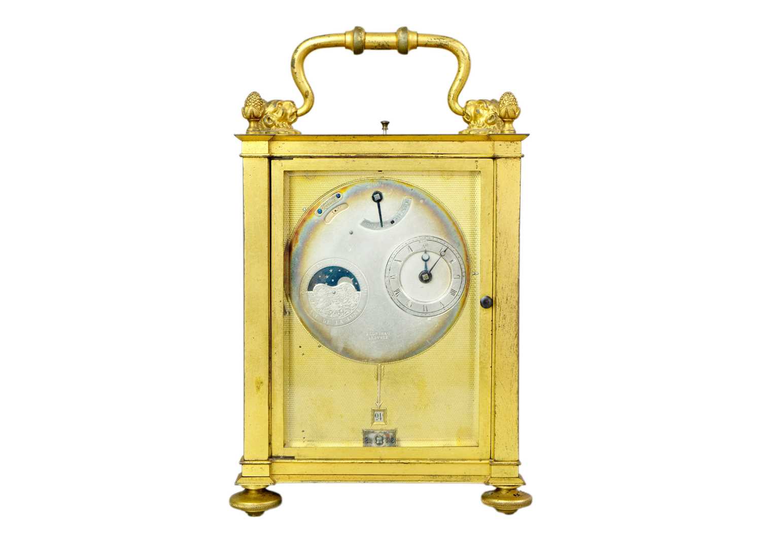 Lot 1123 - Antoine Blondeau, A carriage clock.