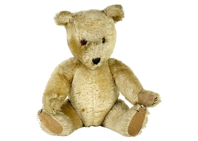 Lot 217 - A teddy bear in blonde mohair.