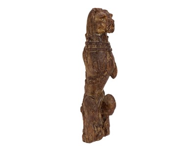 Lot 1130 - An oak 'Kings Beast' carved figure.