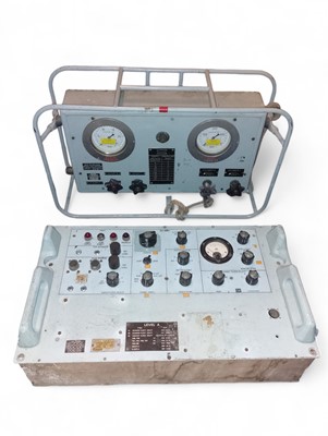 Lot 960 - A diver calibration control panel fixed within a protective guard