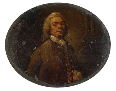 Lot 134 - An 18th century miniature portrait of a Gentleman.