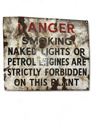 Lot 1031 - An enamel sign